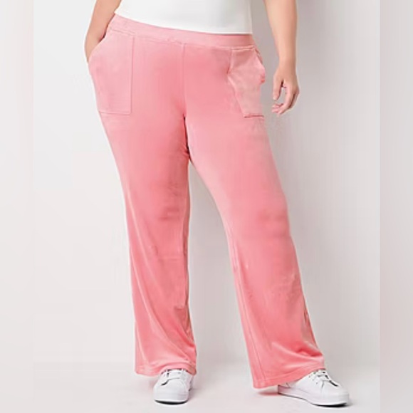 Juicy Couture Light Pink Velour 2 Piece Tracksuit Set - Picture 6 of 7